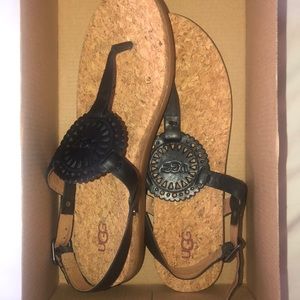 Black ugg new sandels